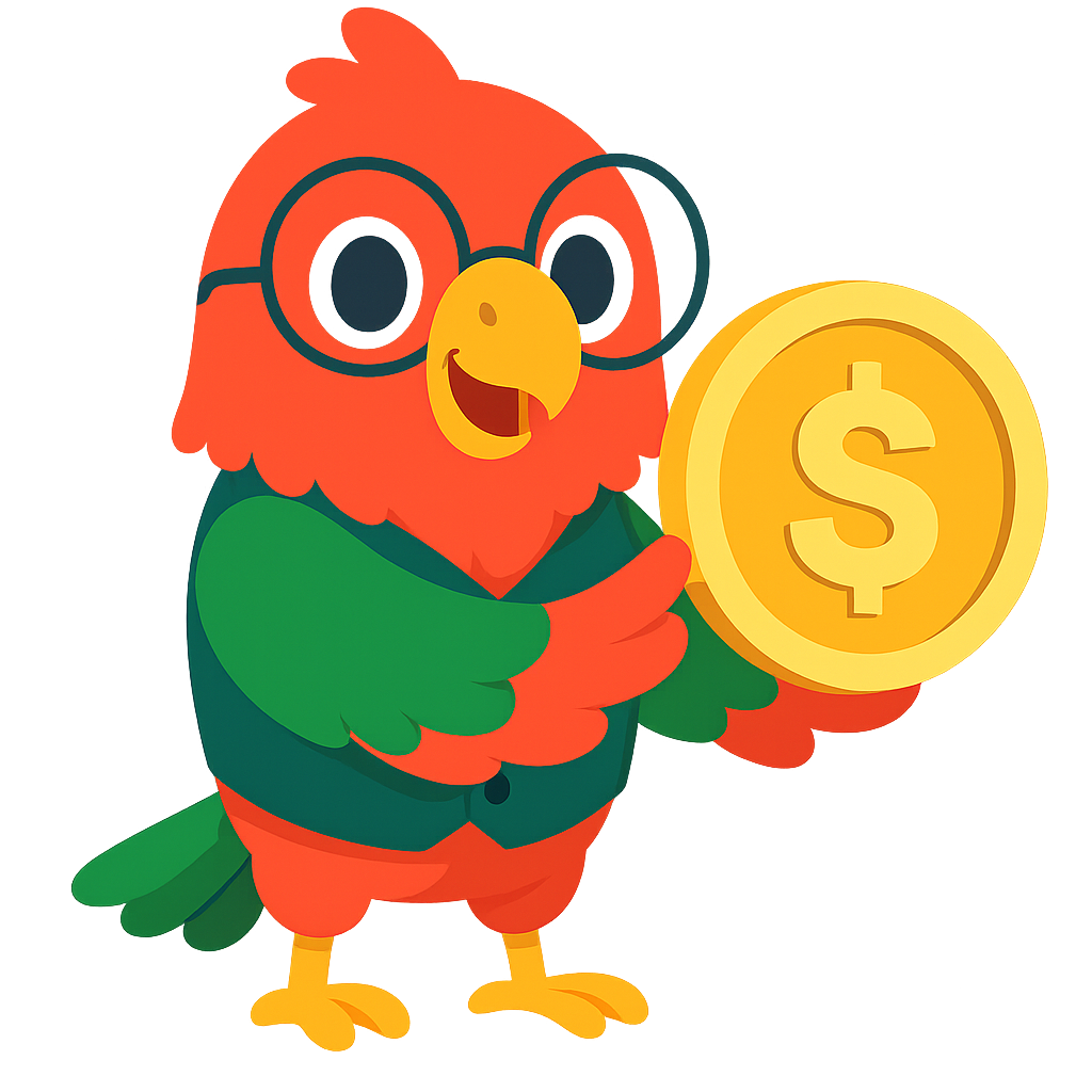 Character with money/earnings